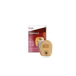 BRAUS Подпяточники ортопедические при пяточной шпоре HEELMED(овечья кожи Pekari+мягкий латекс) р.40-46 МУЖСКИЕ