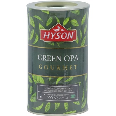 HYSON. Gourmet. Green OPA 100 гр. картонная туба