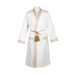 Халат Велюровый Мужской (M) Şehzade Krem Bay Medium Bornoz- EcoCotton