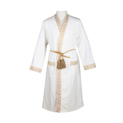 Халат Велюровый Мужской (M) Şehzade Krem Bay Medium Bornoz- EcoCotton