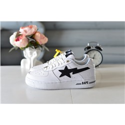 BAPE Court Sta Mist из натуральной белой кожи
