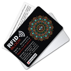RF025 Защитная RFID-карта, Мандала Глаз, металл
