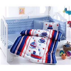 Детский Комплект Постельного белья Bebek Ranforce Uyku Seti Denizci - cotton box