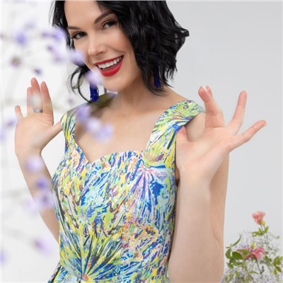 Сарафан, Любуюсь в отражение (акварель)