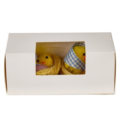 GAEM Набор из 2-х изделий декоративных "Гнездо пасхальное" (5,5*3,5), L11,5 W5 H5 см