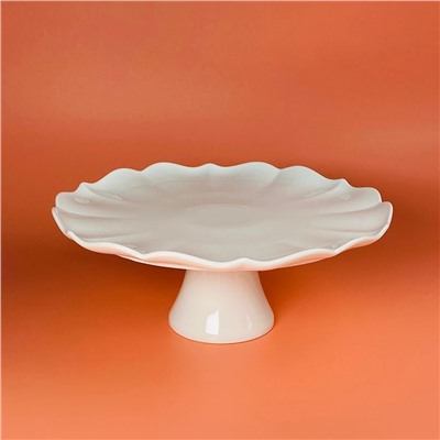 133-417 Блюдо 39,5х11,5см на ножке ШАРМЕЛЬ в под.уп.(х4)Фарфор