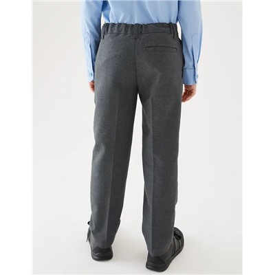 2pk Boys' Slim Leg Slim Fit School Trousers (2-18 Yrs)