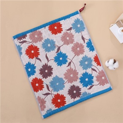 Zhiyang towel Korean Buddha jacquard four-layer cotton gauze large square towel wipe hand towel kitchen towel factory price wholesale