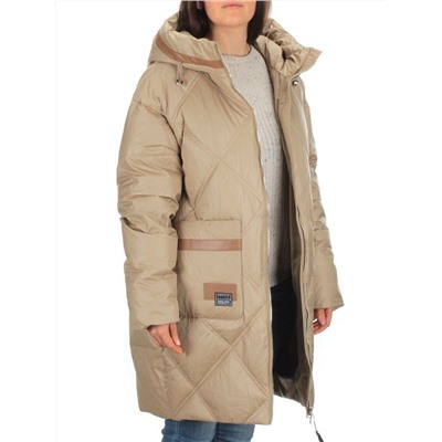 9782 BEIGE Куртка зимняя женская (200 гр. холлофайбера)