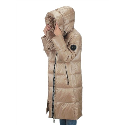 2185 BEIGE Пальто зимнее женское (200 гр. холлофайбера)