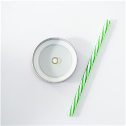 Кружка Доляна «Череп. Хэллоуин», 400 мл, 9×14.5 см, с крышкой и трубочкой, стекло, МИКС