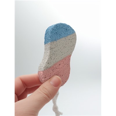 Пемза для педикюра «Бесконечность», с подвесом, 9.5×4.5 см, в коробке, разноцветная