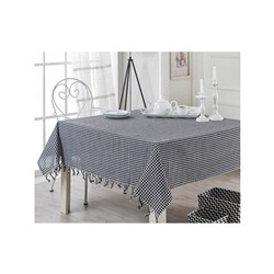 150x150 см. Скатерть Piti Kareli Zifir Siyah