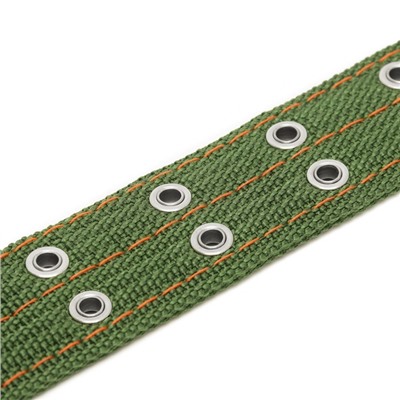 Ошейник четырехслойный с вертлюгом, 65×4 см, ОШ 54-60 см, полиэстер, зелёный