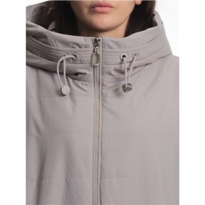 F-804 GRAY BEIGE Куртка демисезонная женская (100 гр. холлофайбер)