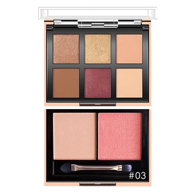 Тени O.TWO.O Color Show 6 цв + румяна 2 цв № 3 25 g
