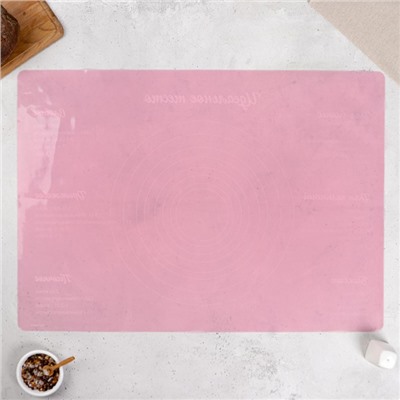 Силиконовый коврик для выпечки «Время выпечки», 70×50 см