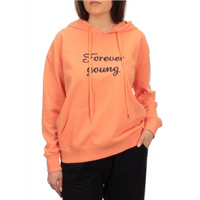 A-02 ORANGE Худи женское (85% хлопок, 15% полиэстер)