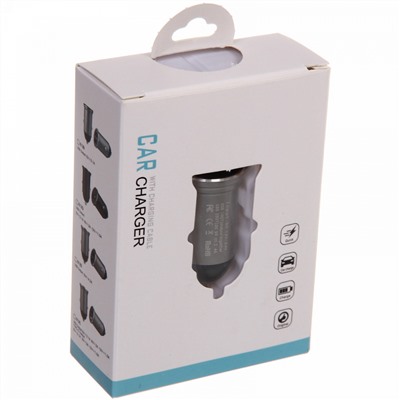 Зарядное устройство автомобильное Carsun С2121 (USBх2,2.4А,12-24V,алюминий)