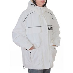 3101 WHITE Куртка демисезонная женская (100 гр. холлофайбер)