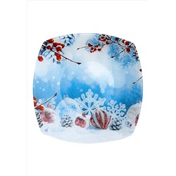 Тарелка большая «Морозные узоры»