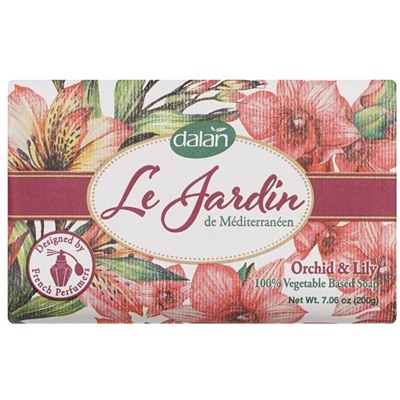 DALAN LE JARDIN Мыло парф. ORCHID&LILY Орхидея и Лилия 200 гр