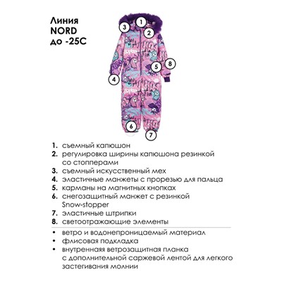 Комбинезон зимний для девочки