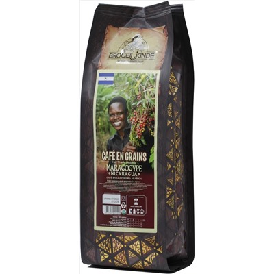 CAFE DE BROCELIANDE. Maragogype Nicaragua (зерновой) 250 гр. мягкая упаковка