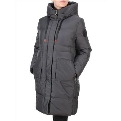 8966 DARK GRAY  Пальто зимнее женское CLOUD LAG CAT (200 гр. холлофайбер)