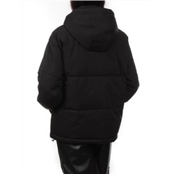 S24-268 BLACK Куртка демисезонная женская (100 гр. холлофайбер)