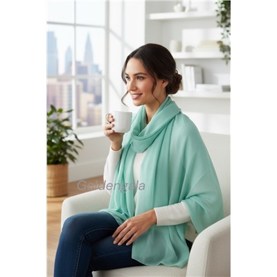 Шарф шифоновый однотонный Арт 0984/16