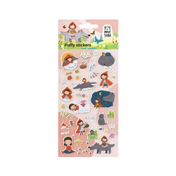 Наклейки объемные MESHU "Little red", 10*23см, пакет европодвес