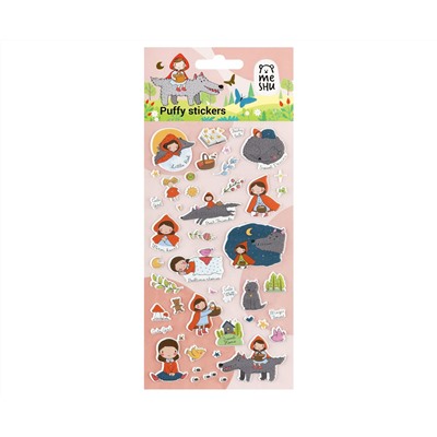 Наклейки объемные MESHU "Little red", 10*23см, пакет европодвес