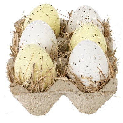 GAEM Набор из 6 изделий декоративных "Яйцо пасхальное", L13,5 W10,5 H6 см