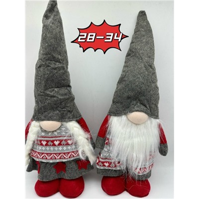 Новогодние игрушки гномики Опт: 450₽ Размер: 35см-55см Разгибание ног