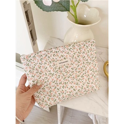 Fresh capacious cosmetic bag, handheld organizer bag, wallet, high-end