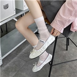 Ultra thin breathable colored summer knee socks, mid-length, city style, absorbs sweat and smell