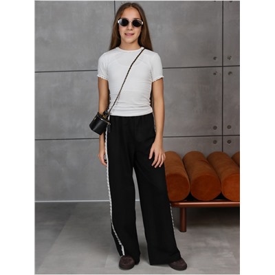 Брюки "Ажур" Черный Девочка