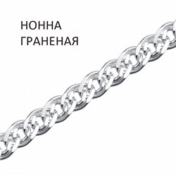 Цепь Нонна с алмазной огранкой