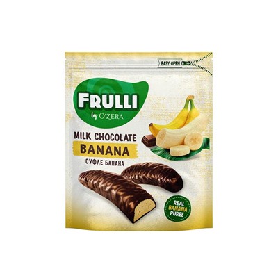 «O'Zera», конфеты Frulli суфле банана в шоколаде, 125 г