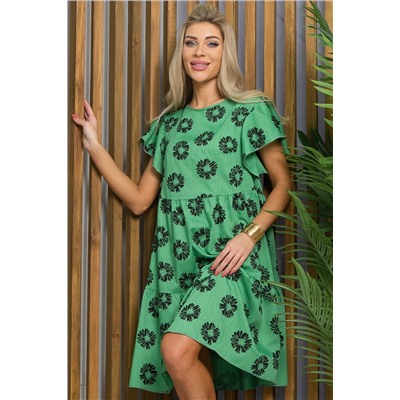 Платье Ветер перемен (зеленое) П13426-12М