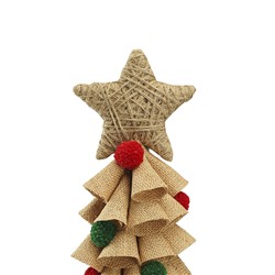 Декор новогодний Classics из джута и гофрированного картона из коллекции New Year Essential, 41,5 см