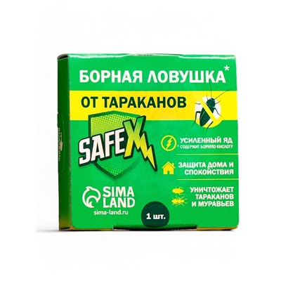 Средство от тараканов SAFEX Борная ловушка, 1 шт.