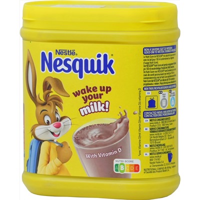 Nesquik. Какао растворимый 500 гр. пласт.банка