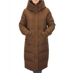 M-2253 BROWN Пальто зимнее женское MEAJIATEER (био-пух)