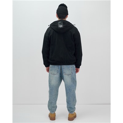 Куртка из вельвета мужская демисезонная черного цвета 25336Ch