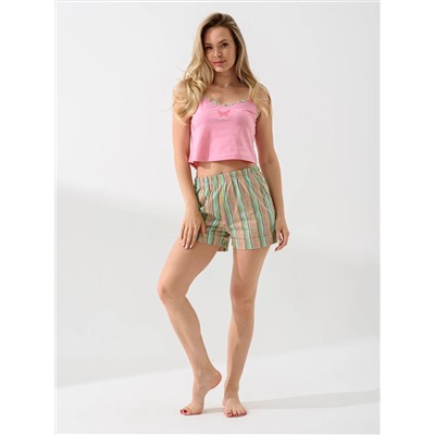 Женская пижама "Солнечная" (шорты) 2247-К / Розовый