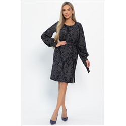 Платье Шарли (черно-коричневое) П14861-18М