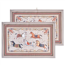 НАБОР ПОЛОТЕНЕЦ  2ШТ "PASSAGE",40Х60СМ, 100% ХЛОПОК,КАПУЧИНО,ТВИЛ