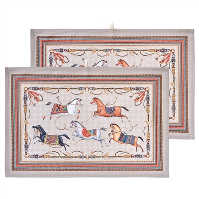 НАБОР ПОЛОТЕНЕЦ  2ШТ "PASSAGE",40Х60СМ, 100% ХЛОПОК,КАПУЧИНО,ТВИЛ